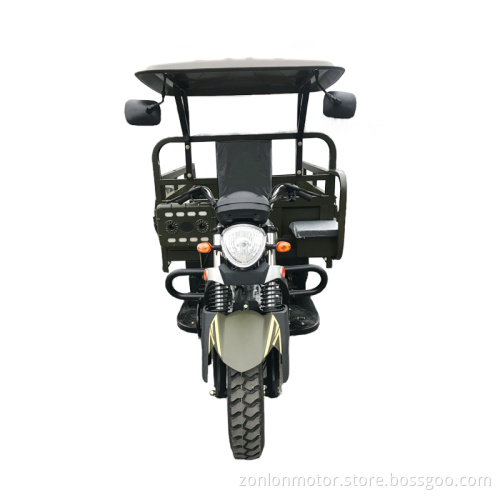 Durable fuel powered motor tricycle